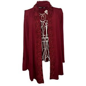 NEW WITH TAGS NWT - KRAZY KAT Women's Open Cardigan Lightweight JACKET Cover up